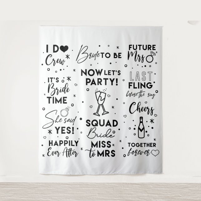 Tenture Bannière de fond de photomaton en noir pour enterr (Devant)