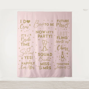 Tenture Bannière de fond de photomaton rose pour la fête d