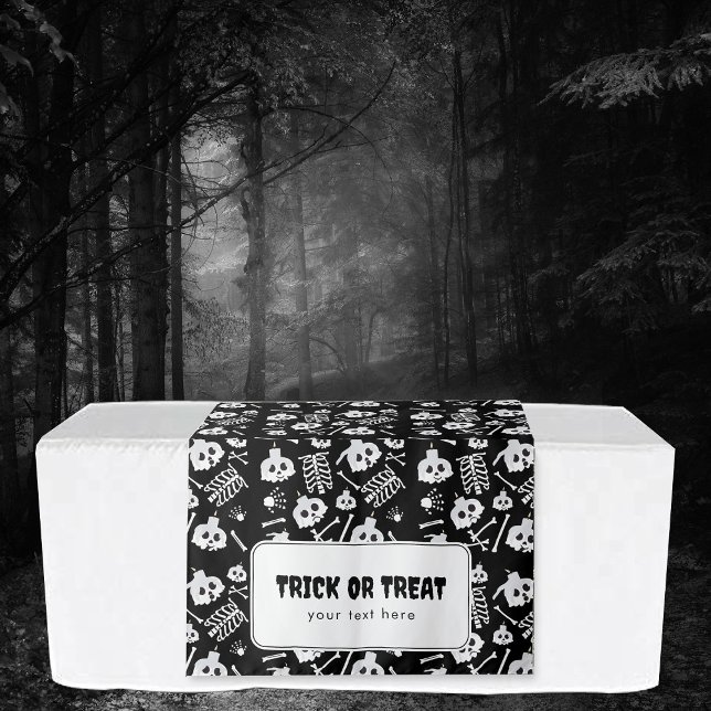 Tenture Bannière de suspension de table d'Halloween (Trick or Treat Halloween Table Hanging Banner Tapestry)