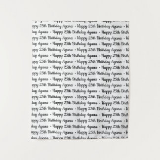 Tenture Bannière de tissu personnalisée en texte étape et 