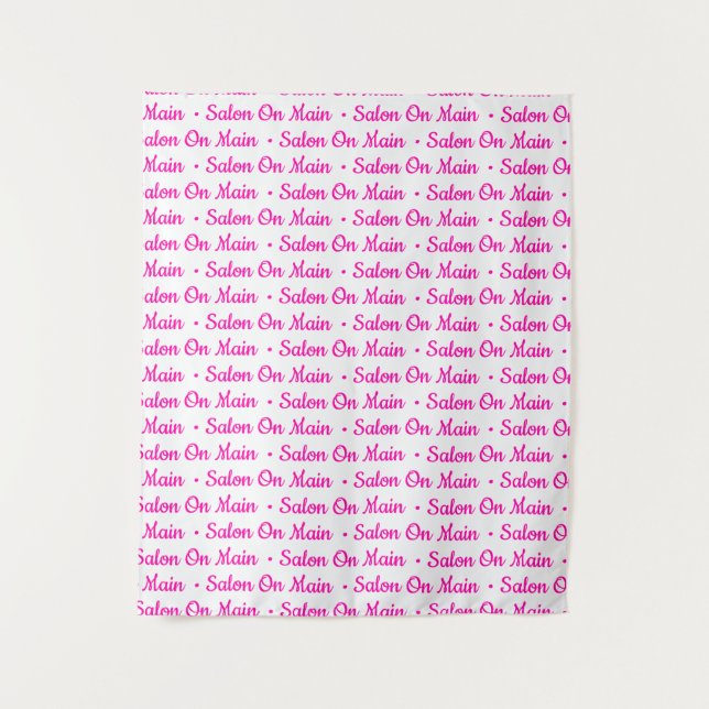 Tenture Bannière étape et répétition de structure | Texte  (Devant)