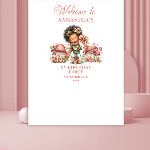 Tenture Bannière Fleurs Blush pour le 2ème Anniversaire de