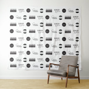 Tenture Bannière personnalisée à 5 logos de sponsors en ré