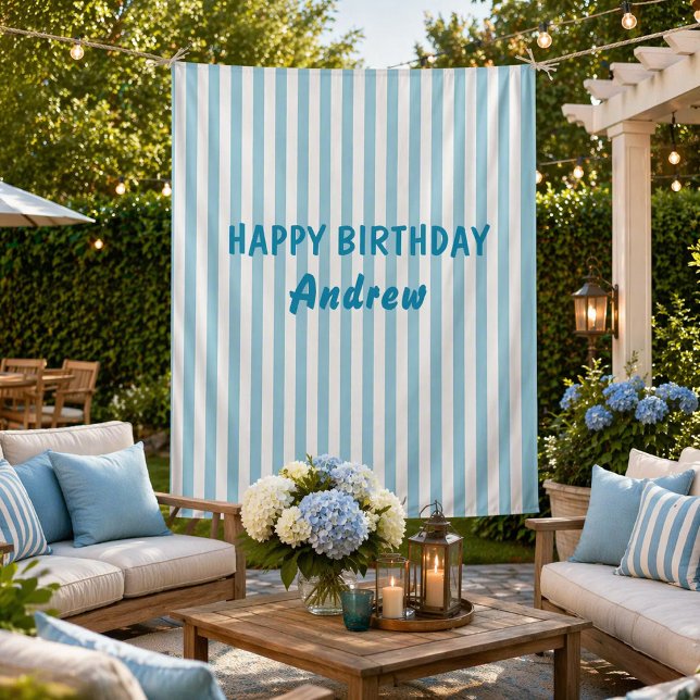Tenture Bannière Personnalisée Joyeux Anniversaire Tapisse (Créateur téléchargé)