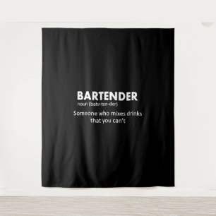 Tenture Bartender Funny Bartender Définition Bière Vodka W