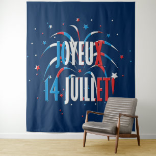 Tenture Bastille Day, Joyeux 14 juillet