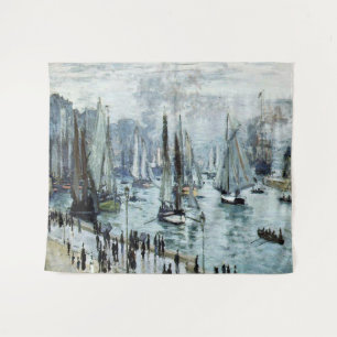Tenture Bateaux de pêche Claude Monet quittant le port