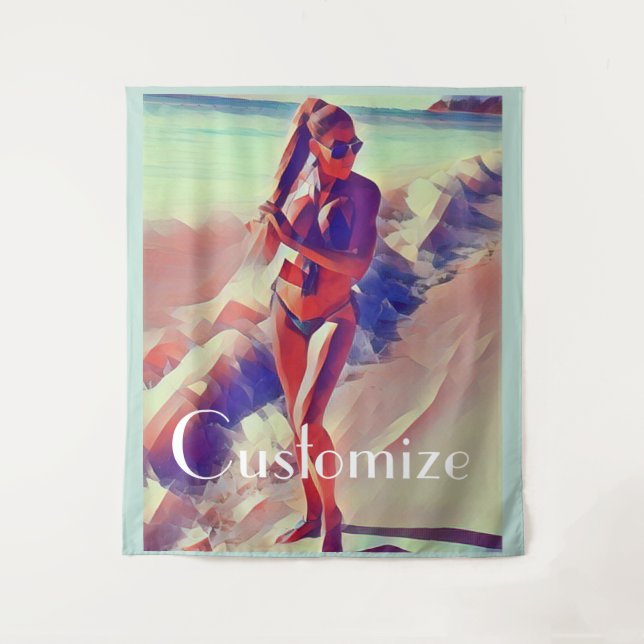 Tenture Beach Girl Thunder_Cove (Devant)