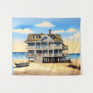 Tenture Beach House sur le sable