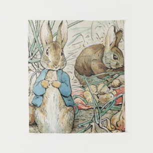 Tenture Beatrix Potter Peter Rabbit et Benjamin Bunny