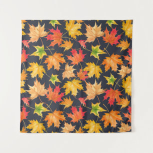 Tenture Beau motif d'automne transparent avec aquarelle