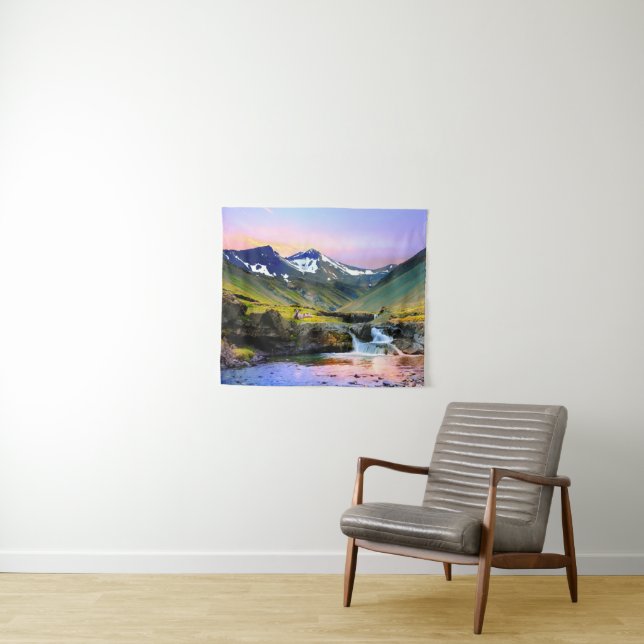 Tenture Beau paysage de paysage de l'Islande (En situation (horizontale))