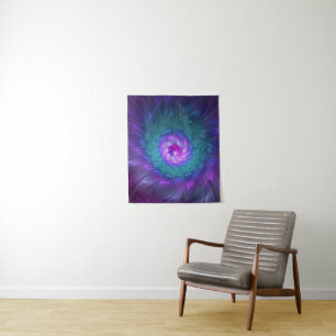 Tenture Beauté florale Abstraite Fleur d'art fractionnée c