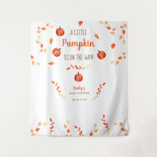Tenture Bébé d'automne petite citrouille Fête de naissance