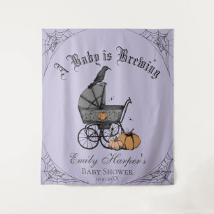 Tenture Bébé gothique pourpre brasse Baby shower arrière-p