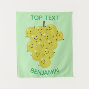 Tenture Belle bande de raisins amusante illustration