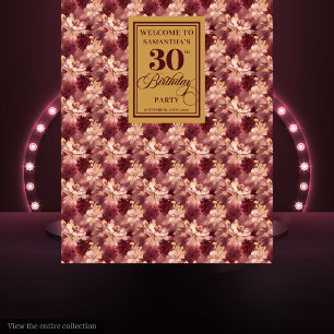 Tenture Belle Brousse Bourgogne Or 30e Anniversaire Tapiss