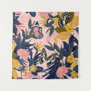 Tenture Belle couture artistique douce motif tropical