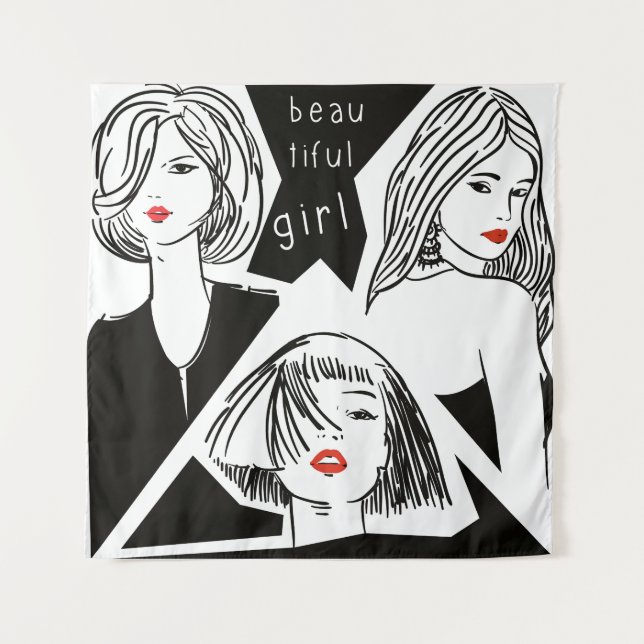 Tenture belle fille (Devant)