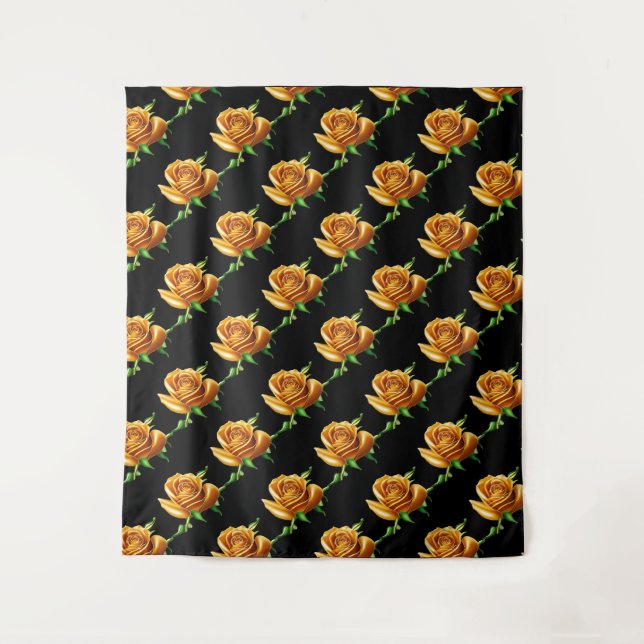 Tenture Belle fleur, le Rose d'or (Devant)