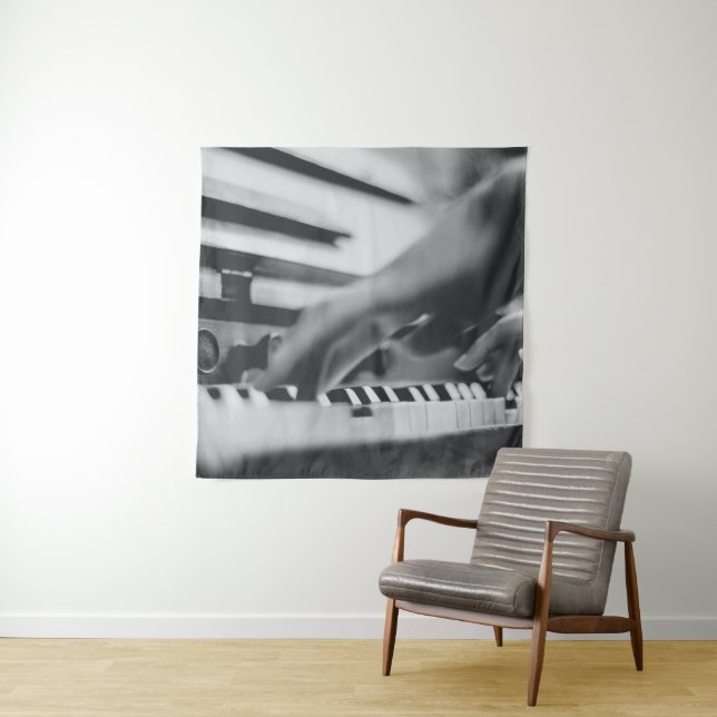 Tenture Belle œuvre d'art pour piano (En situation)