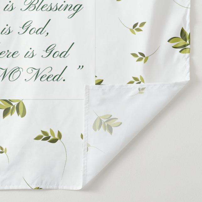 Tenture Bénédiction de la douce maison (Détail)