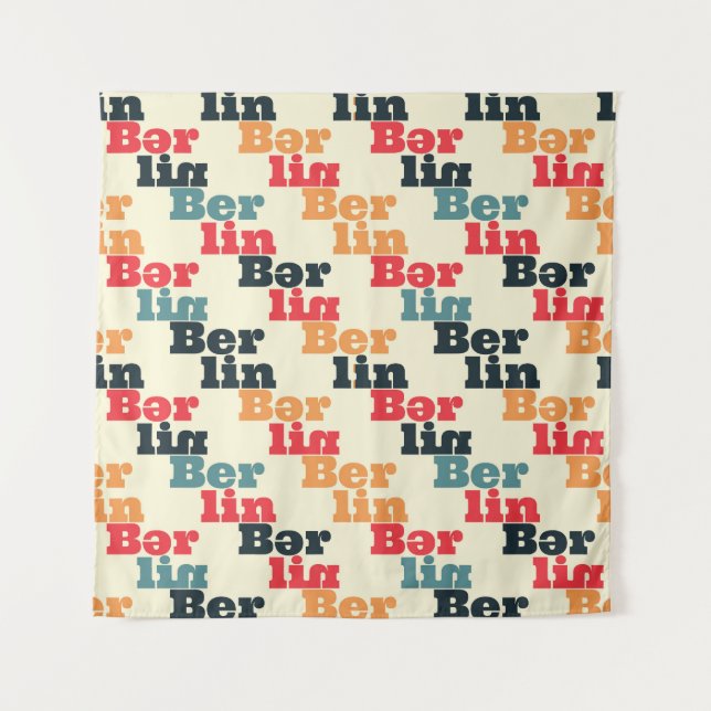 Tenture Berlin Digital Creative, Motif imprimé. (Devant)