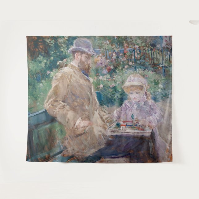 Tenture Berthe Morisot - Eugene Manet avec sa fille (Devant (Horizontal))