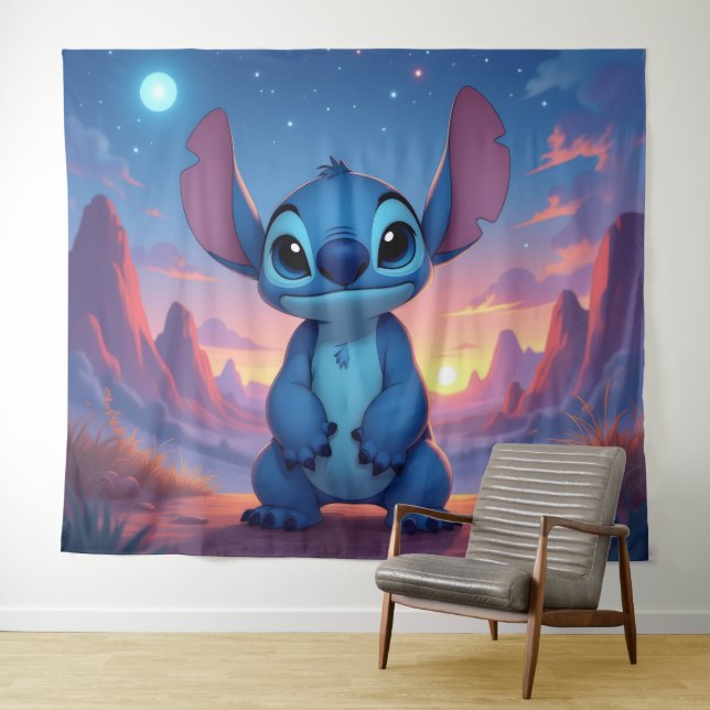 Tenture Beste Freunde fürs Leben – Lilo & Stitch   (En situation (horizontale))