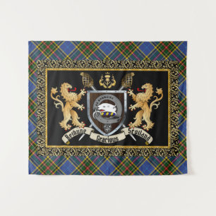 Tenture Bethune Clan Badge & Motto avec Lions