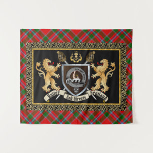 Tenture Beurre Clan Badge & Motto avec Lions