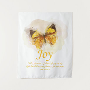 Tenture Bible du papillon chrétien pour les femmes Verse :