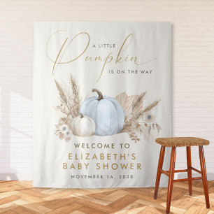 Tenture Bienvenue à la Baby Shower Little Pumpkin Baby Boy