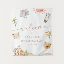 Bienvenue à l'anniversaire des animaux de la jungl