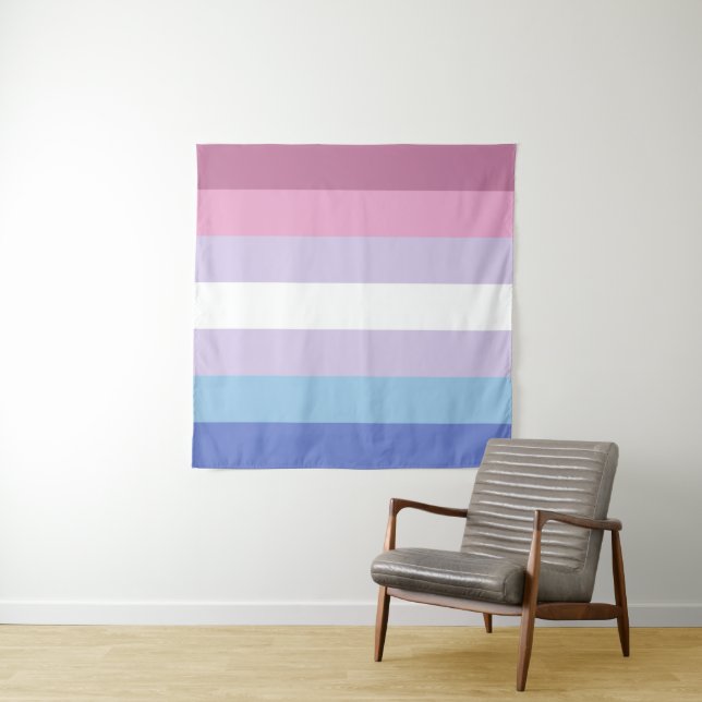 Tenture Bigender Drapeau 57 x 57 (En situation (horizontale))