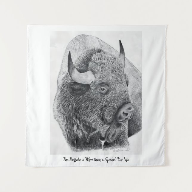 Tenture Bison d'Amérique (Devant)