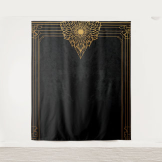 Tenture Black and Gold Art Deco Backdrop