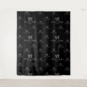 Tenture Black Custom Business Logo Backdrop Trade Show