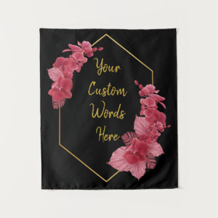 Tenture Black Gold Anniversaire de la fête Photo Booth fon