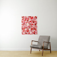 Blank Modèle Red Hearts Love Motif