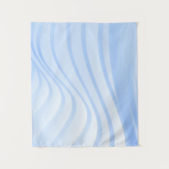 Tenture Bleu et blanc rayé (Devant)