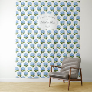 Tenture Bleu Hydrangea Patterned Party Backdrop