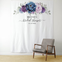 Bleu Poussiéreux Violet Navy Lilac Fleurs Mariage