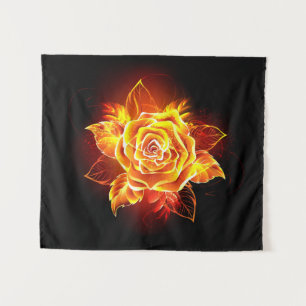 Tenture Blooming Fire Rose