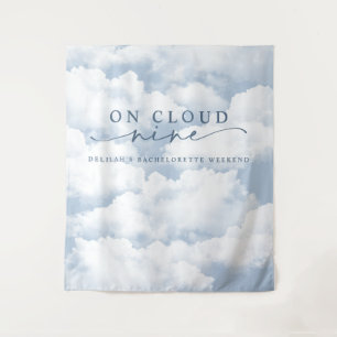 Tenture Blue "On Cloud Nine" Bachelorette Week-end Context