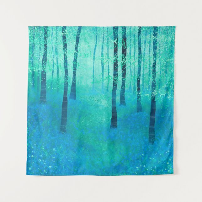 Tenture Bluebell Woodland (Devant)