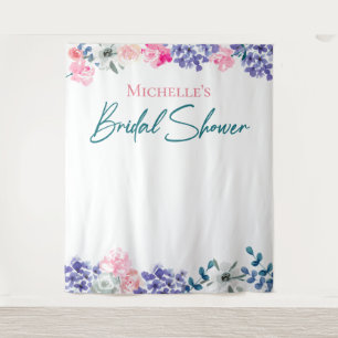Tenture Boho Chic Aquarelle florale Mariage sur mesure Sho