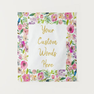 Tenture Boho Custom Birthday Party Mariage Photo Booth
