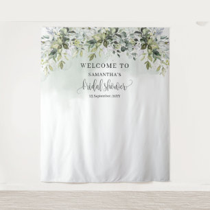 Tenture Boho eucalyptus or photo Fête des mariées arrière-