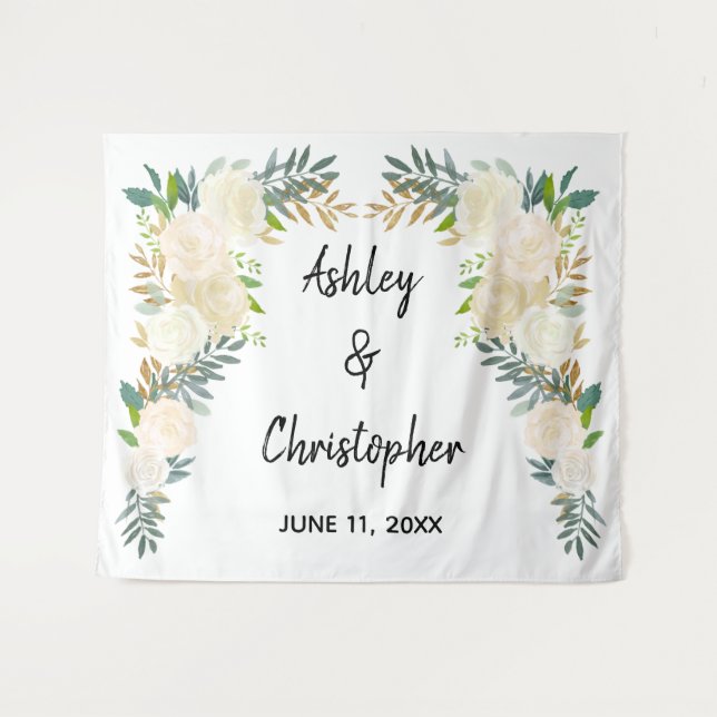 Tenture Boho Mariage de automne Retour, Décorations de cér (Devant (Horizontal))